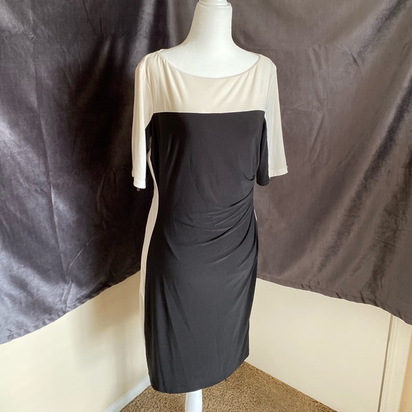 Ralph Lauren Dresses & Skirts - Ralph Lauren Black and White Wrap Dress